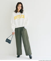 重磅內刷毛刺繡LOGO大學T