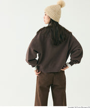 重磅內刷毛刺繡LOGO大學T