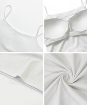 一字美背罩杯細肩帶背心 OUT BRA