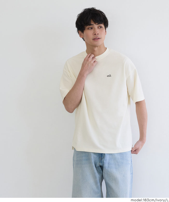 珠地織小刺繡上衣