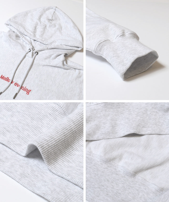薄款毛圈布刺繡LOGO連帽上衣