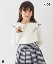 童裝 羅紋愛心鈕扣上衣