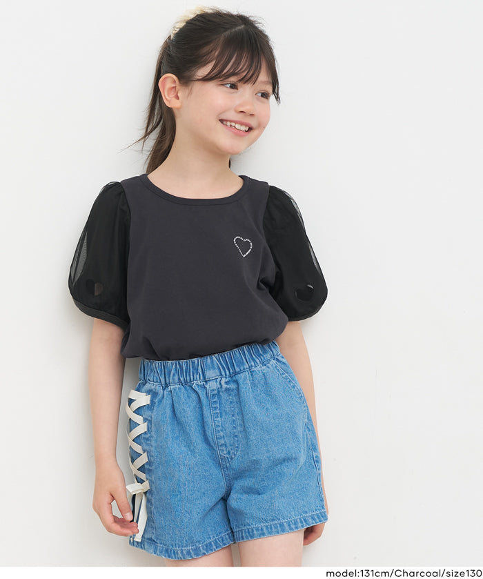 童裝 袖口愛心上衣