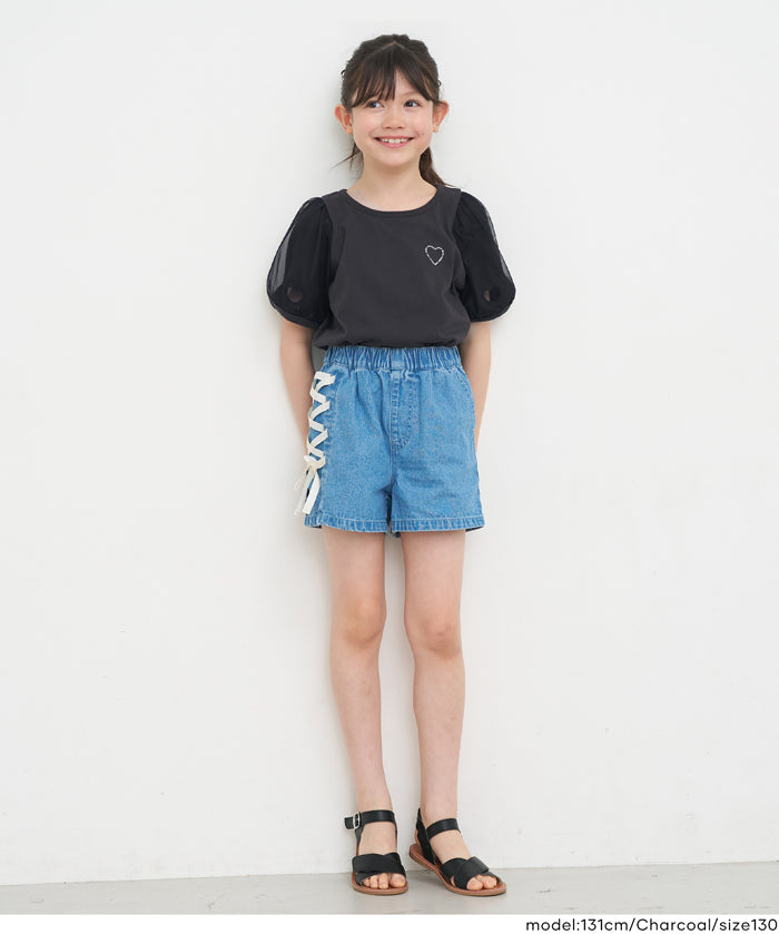 童裝 袖口愛心上衣