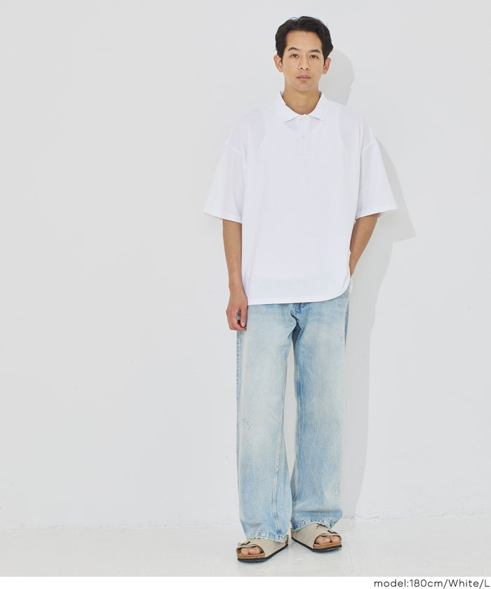 鹿子織寬鬆POLO衫