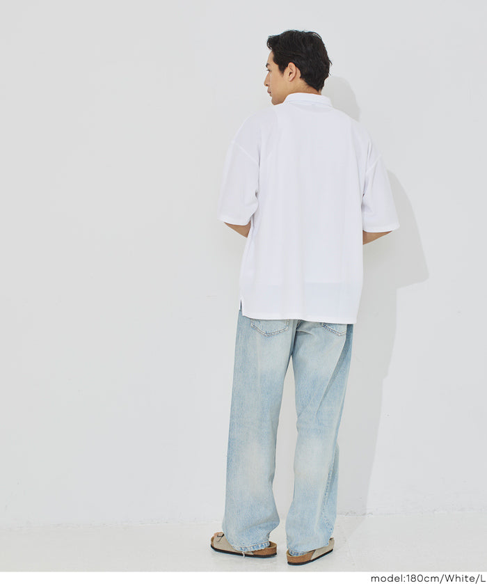 鹿子織寬鬆POLO衫