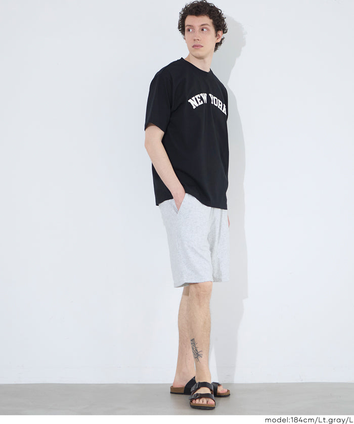 毛巾布側拉鍊口袋短褲