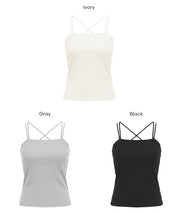後交叉細肩帶胸墊背心 OUT BRA