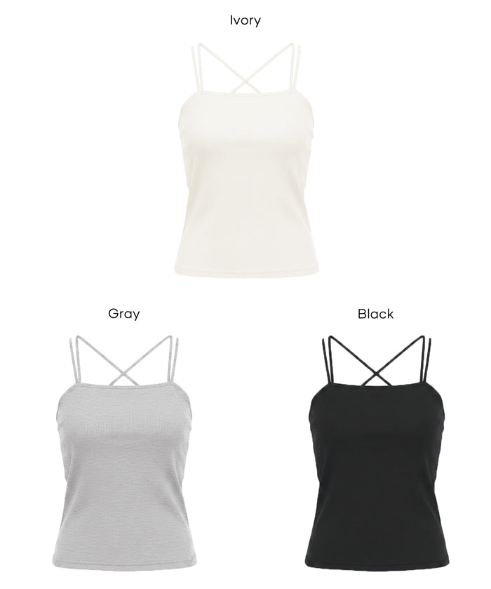 後交叉細肩帶胸墊背心 OUT BRA
