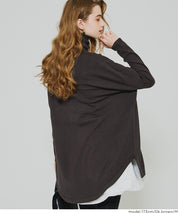 高領中長款顯瘦蝙蝠袖針織上衣