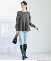 珍珠點綴針織娃娃上衣