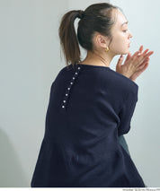 珍珠點綴針織娃娃上衣