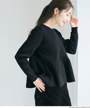 珍珠點綴針織娃娃上衣