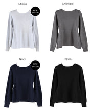 珍珠點綴針織娃娃上衣