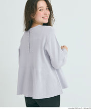 珍珠點綴針織娃娃上衣