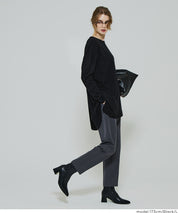 中長款顯瘦蝙蝠袖針織上衣