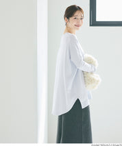 中長款顯瘦蝙蝠袖針織上衣