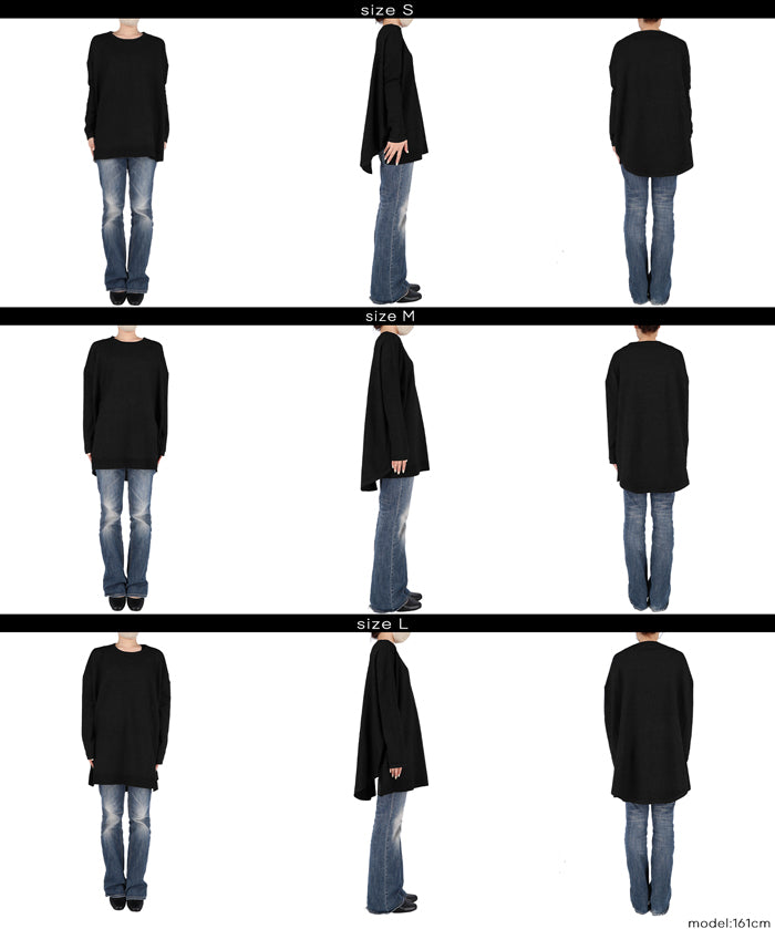 中長款顯瘦蝙蝠袖針織上衣