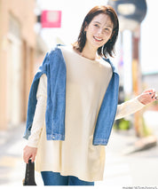 中長款顯瘦蝙蝠袖針織上衣