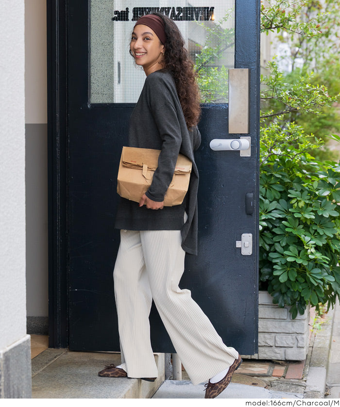 中長款顯瘦蝙蝠袖針織上衣