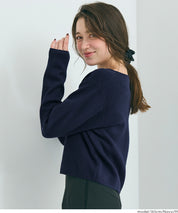 金扣長袖針織開衫