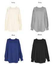 圓弧下擺針織上衣