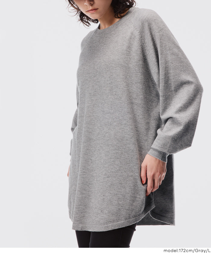 圓弧下擺針織上衣