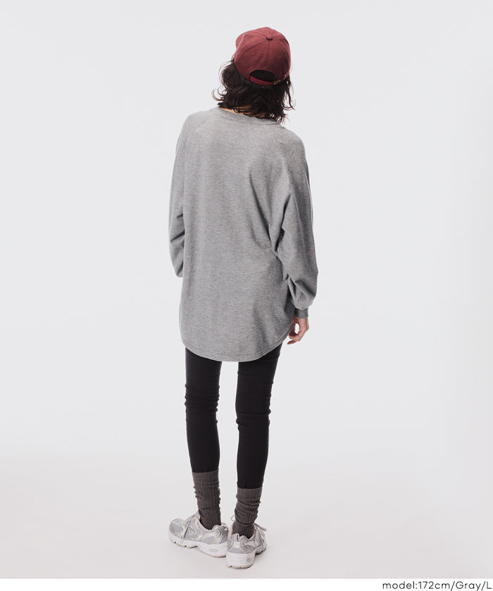 圓弧下擺針織上衣