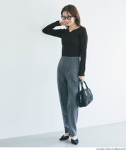 愛心領長袖針織上衣