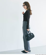 愛心領長袖針織上衣