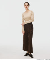 愛心領長袖針織上衣