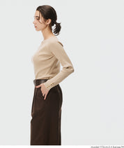 愛心領長袖針織上衣