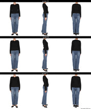 愛心領長袖針織上衣