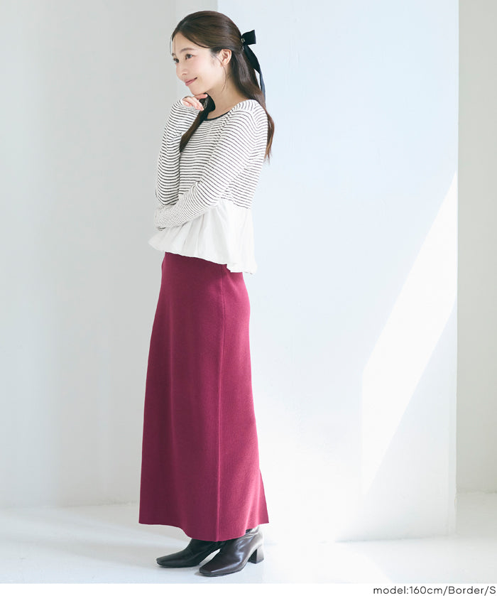 氣球下襬針織娃娃上衣