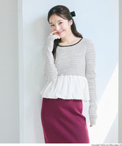 氣球下襬針織娃娃上衣