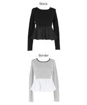 氣球下襬針織娃娃上衣