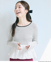 氣球下襬針織娃娃上衣