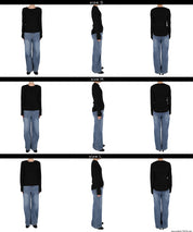 【輕量針織】圓領圓弧下擺上衣