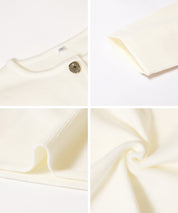 造型金扣氣質針織外套