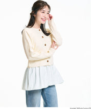 造型金扣氣質針織外套