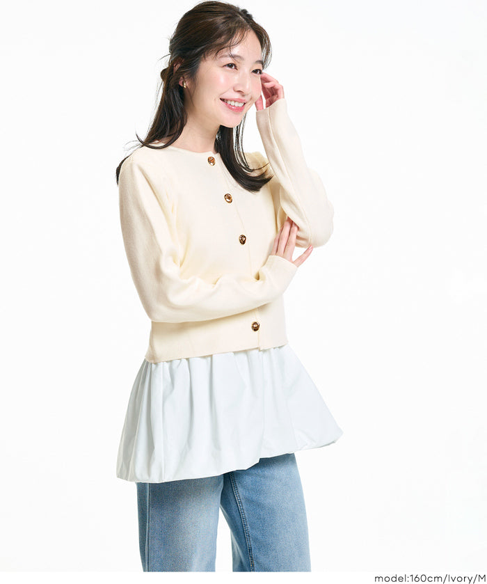 造型金扣氣質針織外套