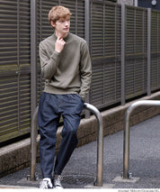 棉感立領針織上衣