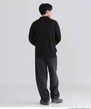 棉感立領針織上衣