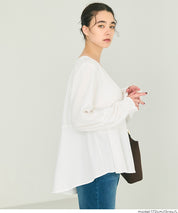 兩件式 針織背心&荷葉襯衫 套裝