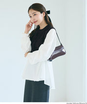 兩件式 針織背心&荷葉襯衫 套裝