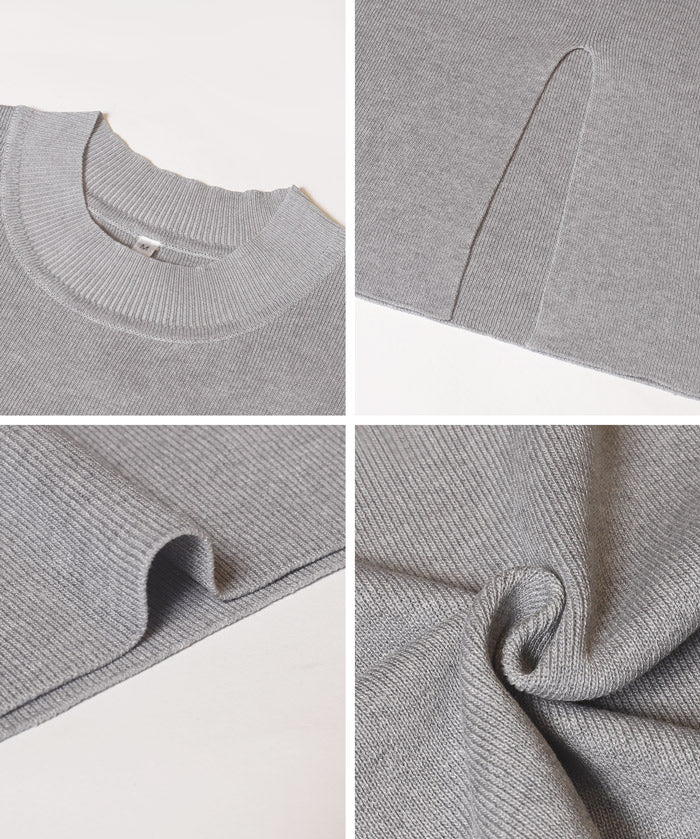 兩件式 針織背心&荷葉襯衫 套裝