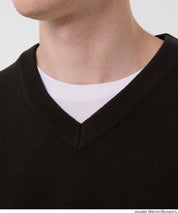 棉感V領針織上衣