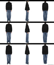 半高領後背珍珠娃娃針織上衣